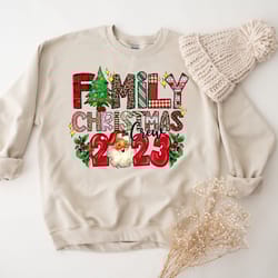 christmas crew shirt, plaid christmas themed santa group shirt, christmas family tshirt, christmas party shirt matching