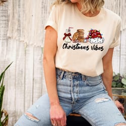 christmas vibes shirt, christmas family shirt, christmas gift, cute christmas t-shirt, holiday tee, merry christmas shir