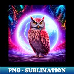 Neol Owl in Fairy Forest - PNG Sublimation Digital Download - Capture Imagination with Every Detail
