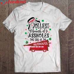 christmas costume women men kid jolliest bunch of a-holes t-shirt, christmas tops on sale wear love, share beauty