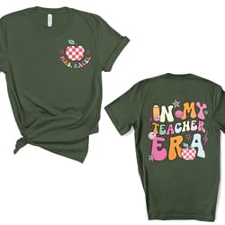 in my teacher era shirt, custom teacher name sweatshirt, my cool teacher era, personalized teacher, back to school teach