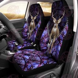 deer hunting camo purple car seat covers