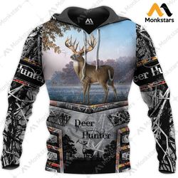 deer hunting camo t77 hoodie