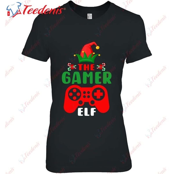 Christmas Elf Gamer Controller Boys Kids Teens Gaming Xmas S | Inspire ...