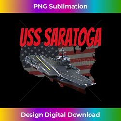 Aircraft Carrier USS Saratoga CV-60 Idea for Grandpa Dad So - Innovative PNG Sublimation Design - Immerse in Creativity with Every Design