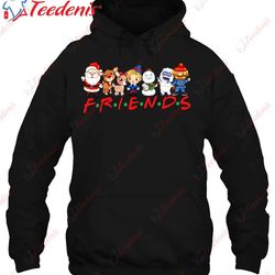 christmas friends santa rudolph snowman family xmas kids shirt, men christmas shirts family wear love, share beauty