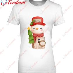 Christmas Funny Family Vintage Snowman Shirt, Family Christmas T-Shirts  Wear Love, Share Beauty