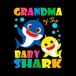 grandma of the baby shark svg, trending svg, baby shark svg, shark svg, grandma shark svg, grandma svg, grandmother shar