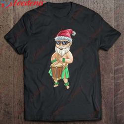 christmas in july funny santa hawaiian summer gift shirt, christmas t shirts funny wear love, share beauty