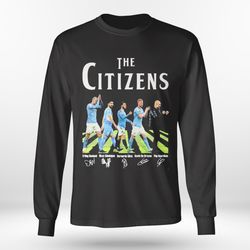 manchester city the citizens abbey road signatures shirt
