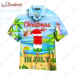 christmas in july, watermelon beach day aloha hawaiian shirt wear love, share beauty