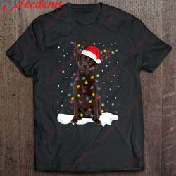 christmas labrador retriever dog chocolate lab lover gifts t-shirt, christmas shirts on sale