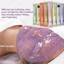 moisturizing salon spa soft hydro jelly mask powder face skin care whitening rose collagen peel off diy rubber facial