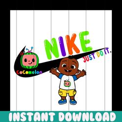 african american cocomelon inspired by nike, trending svg, cocomelon svg, african cocomelon, cocomelon jj baby, jj baby,