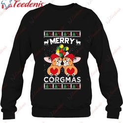 christmas merry corgmas corgi dog essential shirt, christmas family apparel  wear love, share beauty