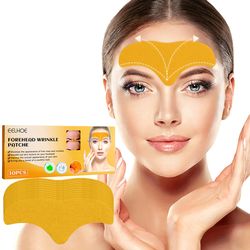 10pcs collagen forehead wrinkle removal patches fade forehead smoothing frown lines firming lifting