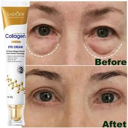 instant anti wrinkle eye cream collagen fade brighten dark circle remove eye bag puffiness lift firm fine line korean