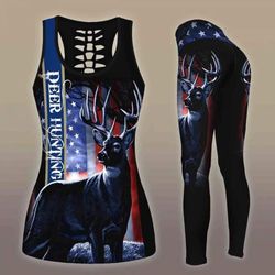deer hunting flag tank and legging set