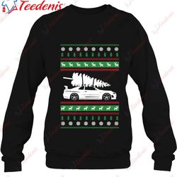 christmas nissan gtr r34 essential t-shirt, plus size ladies christmas tops wear love, share beauty