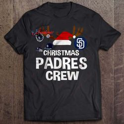christmas padres crew t-shirt, plus size christmas t shirts ladies wear love, share beauty