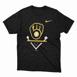 milwaukee brewers nike icon mil 70 tee shirt, hoodie
