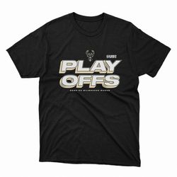 milwaukee bucks 2023 nba playoffs starter shirt