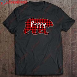 Christmas Pappy Bear Buffalo Matching Family Shirt, Funny Family Christmas Tee Shirts  Wear Love, Share Beauty