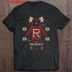 harry potter ron weasley christmas sweater print tank top t-shirt, family christmas t-shirts  wear love, share beauty