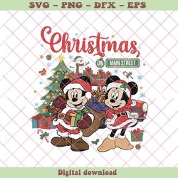 Christmas On Main Street Disney Mickey Minnie SVG File