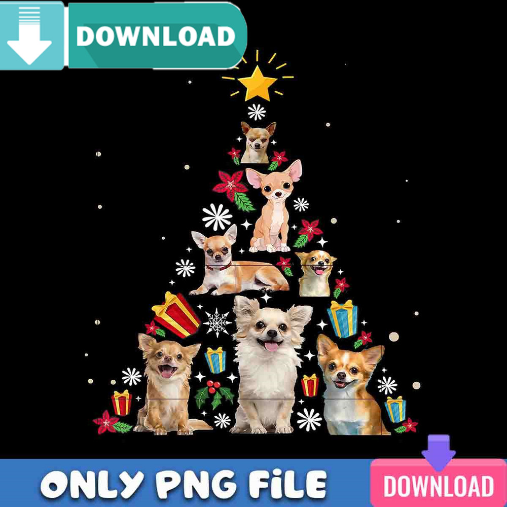 Chihuahua Christmas Tree New Png Best Files Design Download.jpg