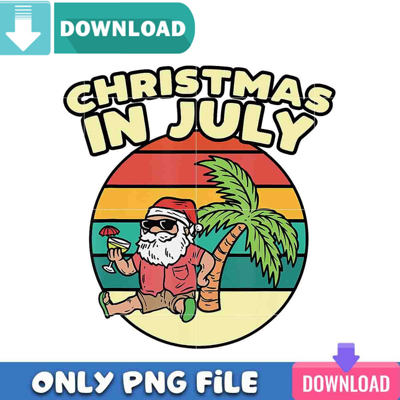 Christmas In July Santa Vacation Png Best Files Design.jpg
