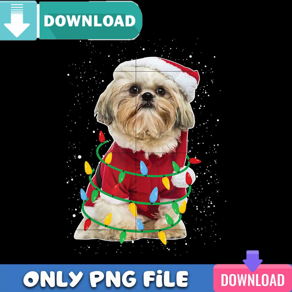 Dog With Christmas Lights Png Best Files Design Download.jpg