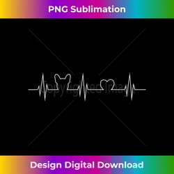 heartbeat ekg with french bulldog and heart tank to 0784 - crafted sublimation digital download - striking & memorable impressions