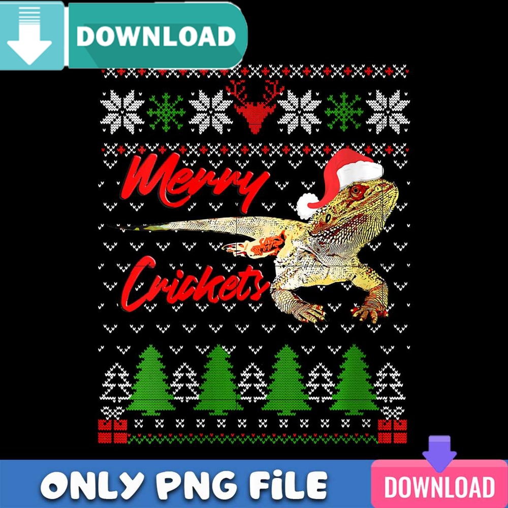 Christmas Bearded Dragon PNG Perfect Files Design Download.jpg