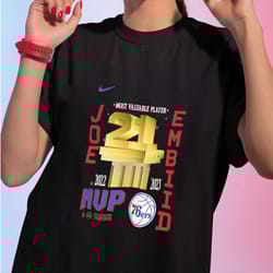 nike joel embiid most valuable player 2023 mvp ladies tee shirt