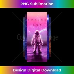 Astronaut Spaced Out Aesthetic Vaporwave - Galaxy Art Tank To 0205 - Contemporary PNG Sublimation Design - Ideal for Imaginative Endeavors