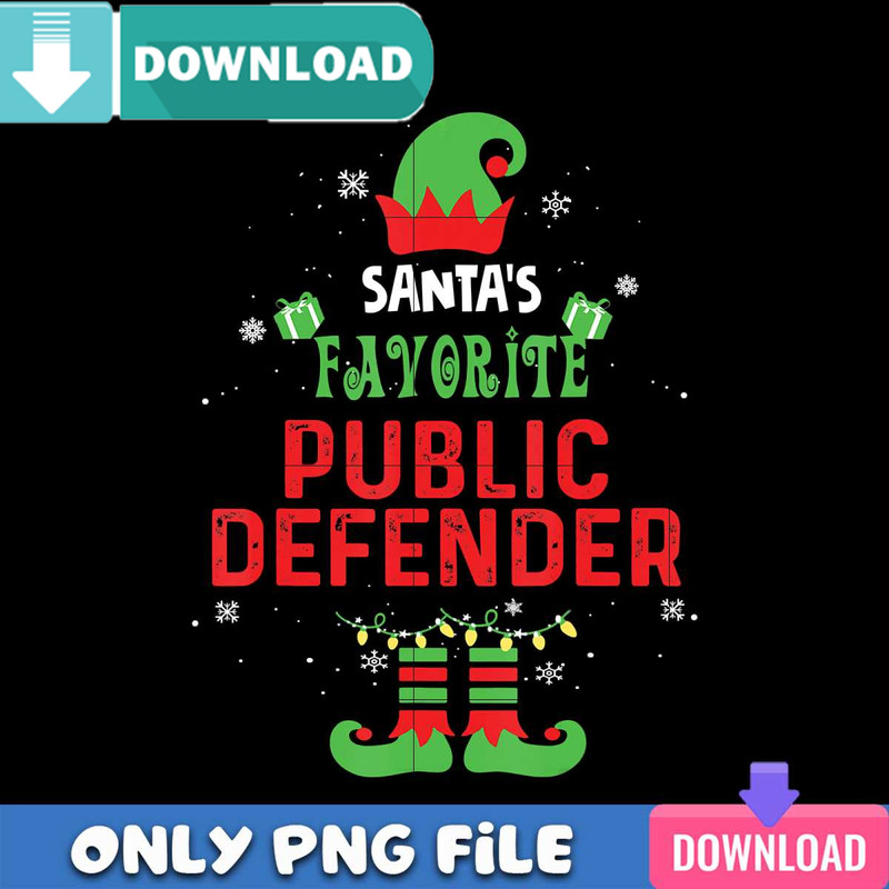 Santa Favorite Public Defender PNG Perfect Sublimation Design Download.jpg