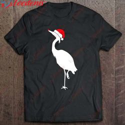 heron tshirt gift, santa hat christmas s t-shirt, mens funny christmas sweaters wear love, share beauty