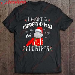 hippopotamus for christmas,i want a hippopotamus t-shirt, funny christmas sweaters for couples  wear love, share beauty
