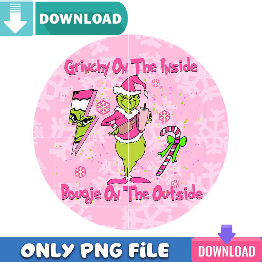 Grinchy On The Inside New Pink Png Best Files Design.jpg