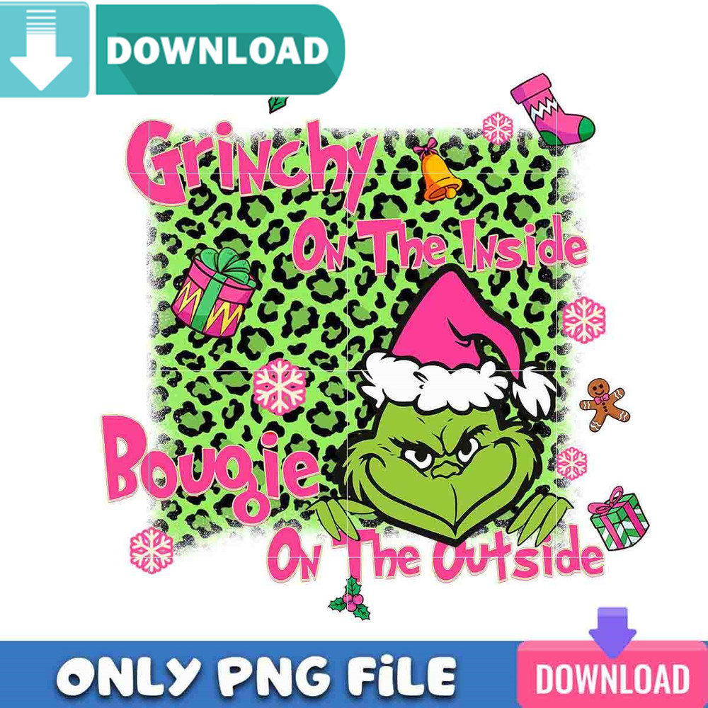 Grinchy On The Inside Pink Png Best Files Design Download.jpg