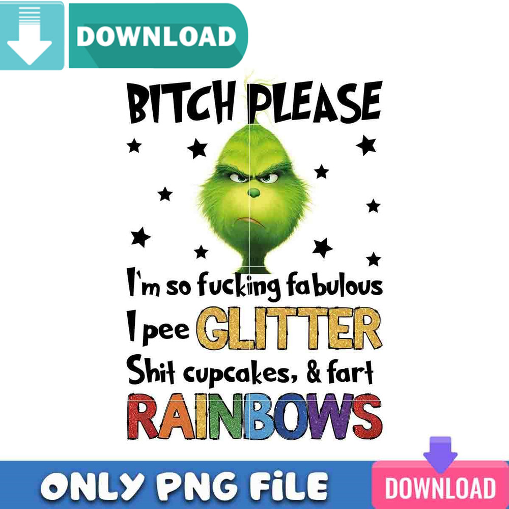 Grinchy Rainbow PNG Perfect Sublimation Design Download.jpg