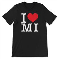 I Love Michigan Show Your Love for Your Home State Heart T-shirt, Sweatshirt & Hoodie