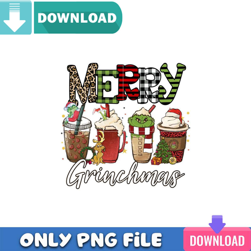 Retro Grinchmas Coffee PNG Perfect Sublimation Design Download.jpg