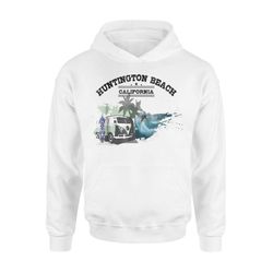 camping and windsurfing at huntington beach hoodie