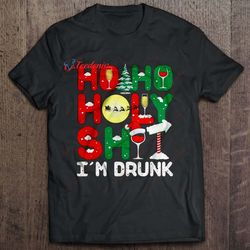 Ho Ho Holy Shit Im Drunk Shirt, Short Sleeve Kids Christmas Shirts Family  Wear Love, Share Beauty