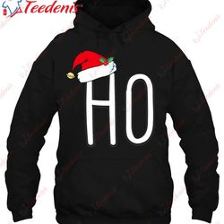 ho santa hat christmas xmas funny t-shirt, funny christmas shirts mens wear love, share beauty