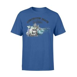 camping and windsurfing at huntington beach t-shirt