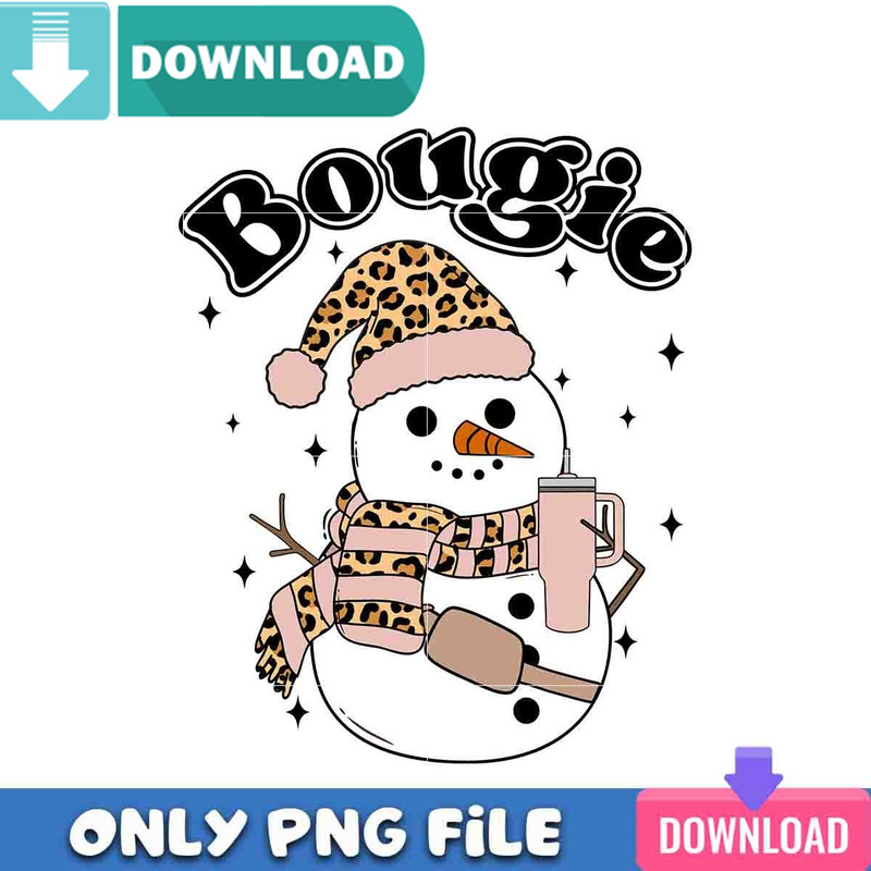 Bougie Snowman PNG Perfect Sublimation Design Download.jpg