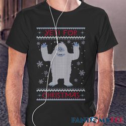 rudolph the red nosed reindeer yeti ugly t shirt